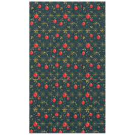 Mantel Classic Dark Red & Gold Christmas Tablecloth