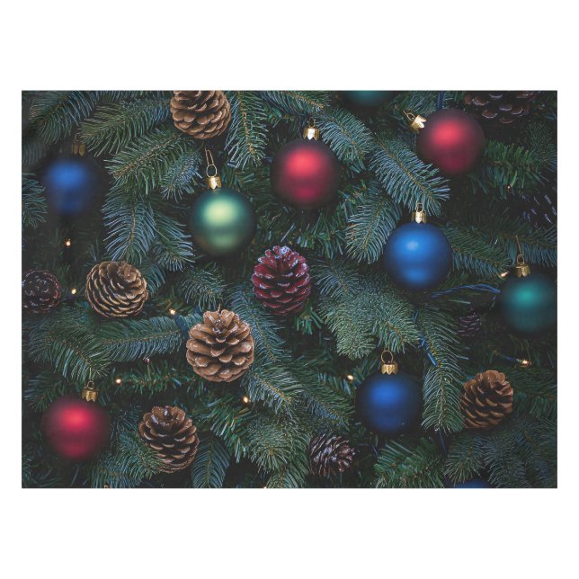 Mantel Classic Elegant Christmas Tree Ornaments (Frente (Horizontal))