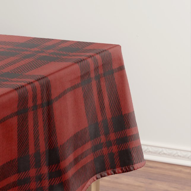 Mantel Classic Plaid Merry Christmas Festive -  (In Situ)