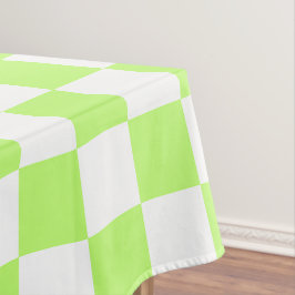 Mantel Classic visual lime checkerboard