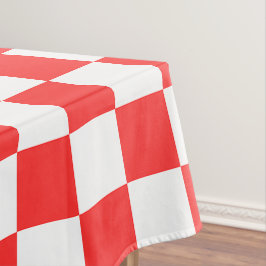 Mantel Classic visual red checkerboard