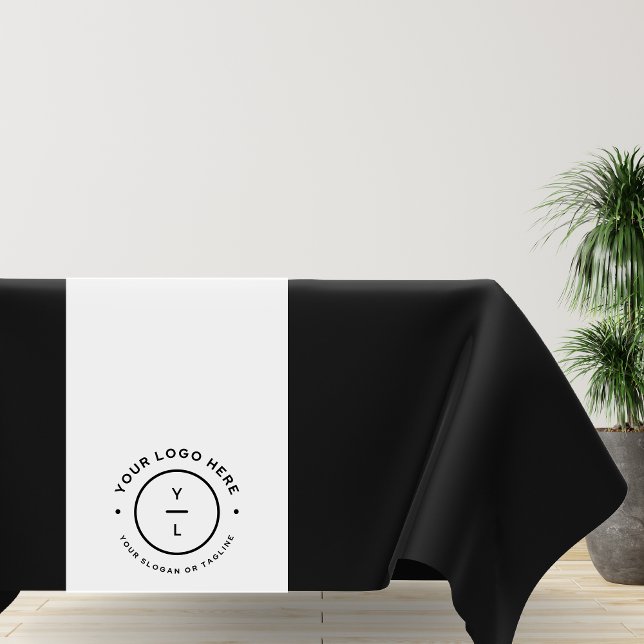 Mantel Classy Black White Business Logo Strike Event Show (Subido por el creador)