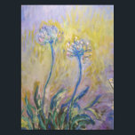 Mantel Claude Monet - Agapanthus<br><div class="desc">Agapanthus,  inmediatamente posterior (Les Agapanthes) - Claude Monet,  1914-1917</div>