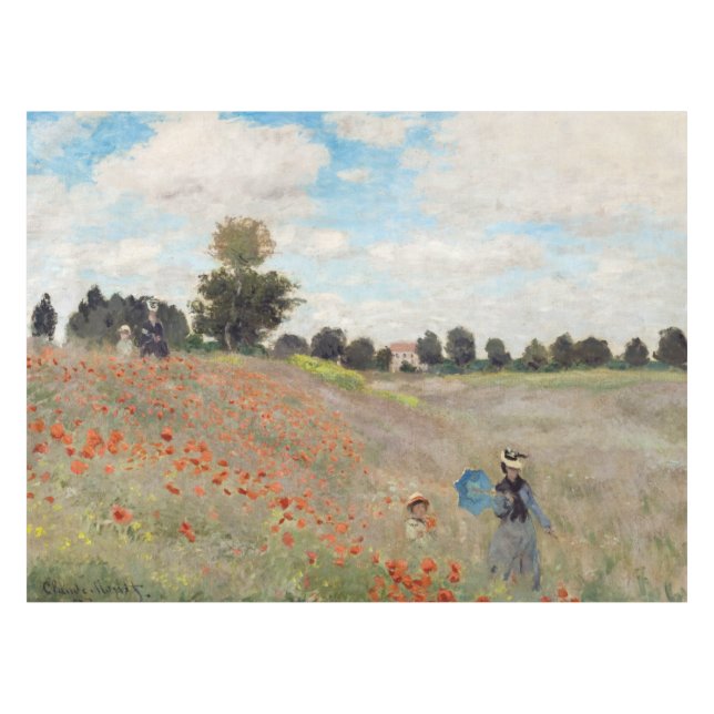 Mantel Claude Monet - Campo de amapola (Frente (Horizontal))