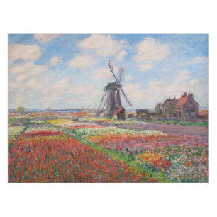 Mantel Claude Monet - Campo de tulipanes en Holanda