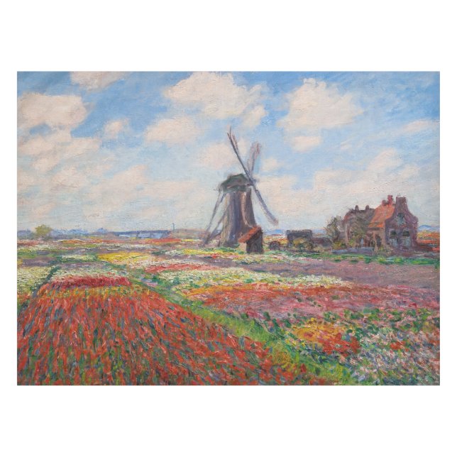 Mantel Claude Monet - Campo de tulipanes en Holanda (Frente (Horizontal))