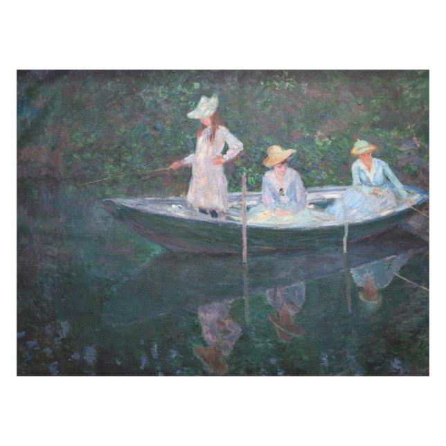 Mantel Claude Monet - En el barco Norvegienne en Giverny (Frente (Horizontal))