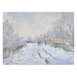 Mantel Claude Monet - Escena de nieve en Argentina