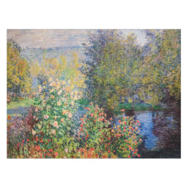 Mantel Claude Monet - Esquina del jardín de Montgeron