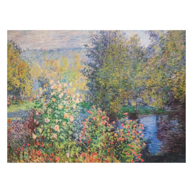 Mantel Claude Monet - Esquina del jardín de Montgeron (Frente (Horizontal))