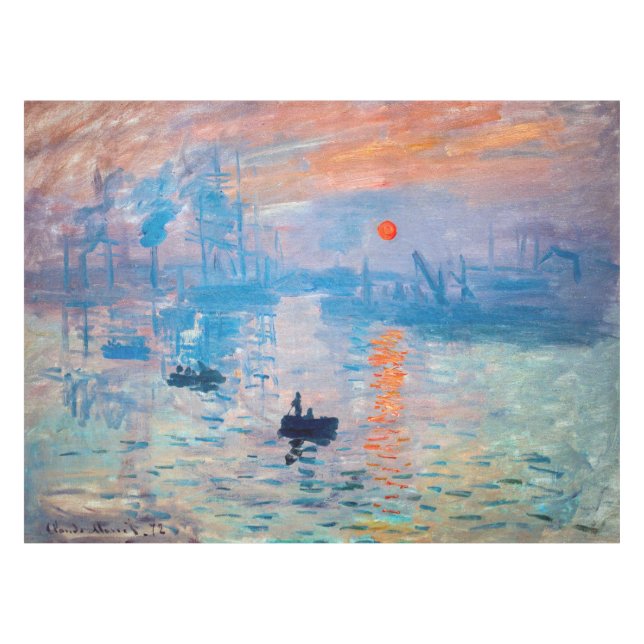 Mantel Claude Monet - Impresión, amanecer (Frente (Horizontal))
