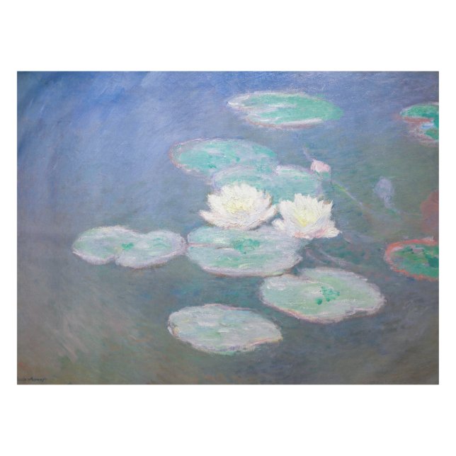 Mantel Claude Monet - Lilies de agua, efecto nocturno (Frente (Horizontal))