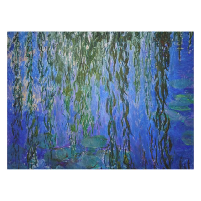 Mantel Claude Monet - Lilis de agua con sauce lloroso (Frente (Horizontal))
