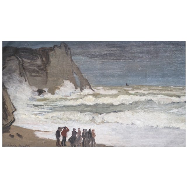 Mantel Claude Monet - Mar duro en Etretat (Frente (Horizontal))
