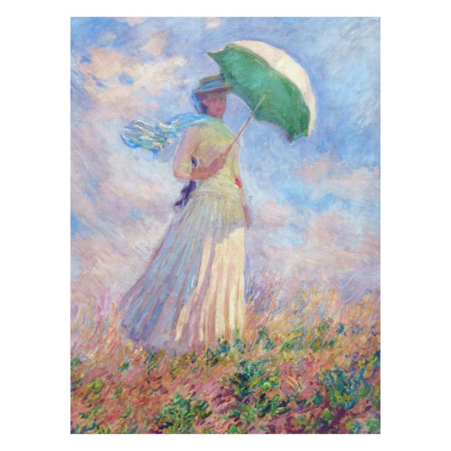 Mantel Claude Monet - Mujer con Parasol a la derecha (Anverso)