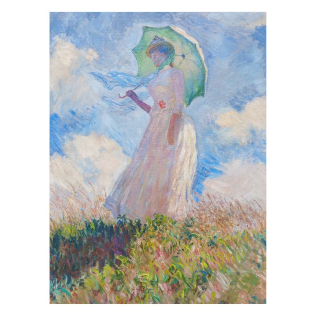 Mantel Claude Monet - Mujer con Parasol a la izquierda (Anverso)