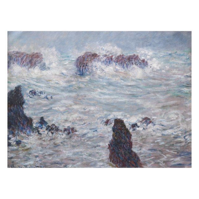 Mantel Claude Monet - Tormenta frente a la costa de Belle (Frente (Horizontal))