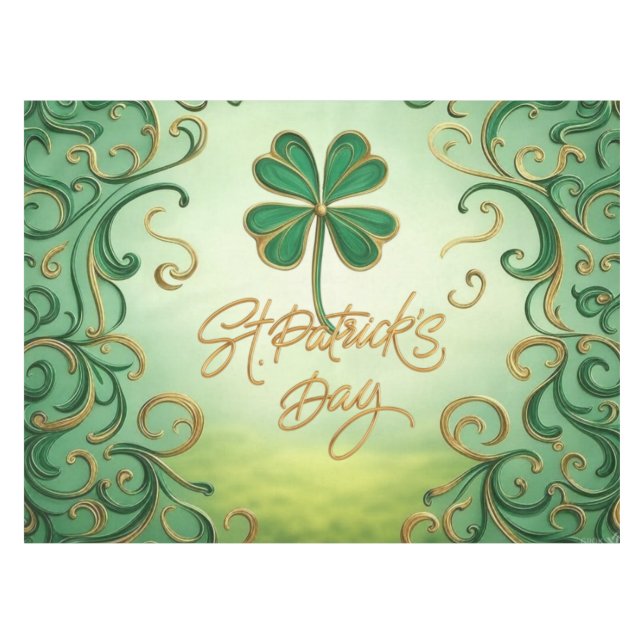 Mantel Clover Saint Patrick's Day (Frente (Horizontal))