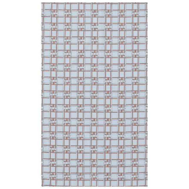Mantel Coastal Terracotta Sky Blue Pattern (Anverso)