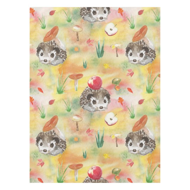 Mantel Cobertor acuático con hongos y manzanas (Anverso)