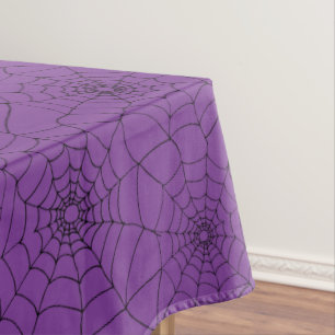 Mantel Cobwebs de Halloween Purple Spiders