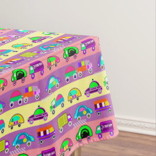 Mantel Coches brillantes y coloridos para niños
