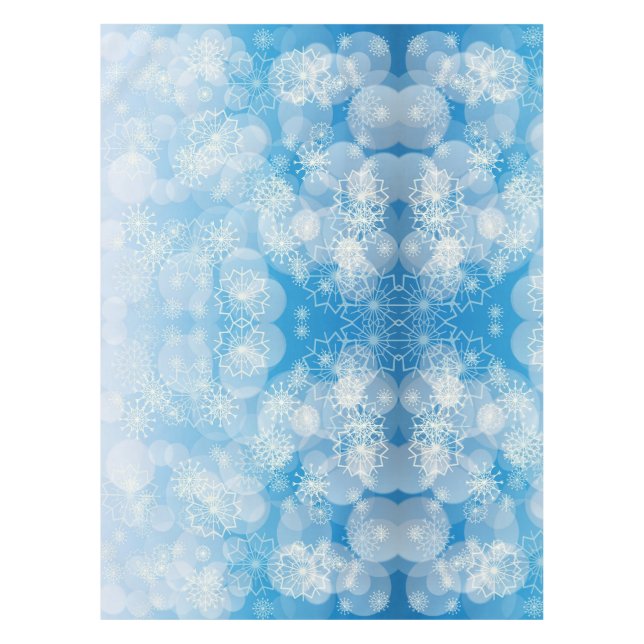 Mantel Cochitos de Navidad sobre un fondo azul (Anverso)