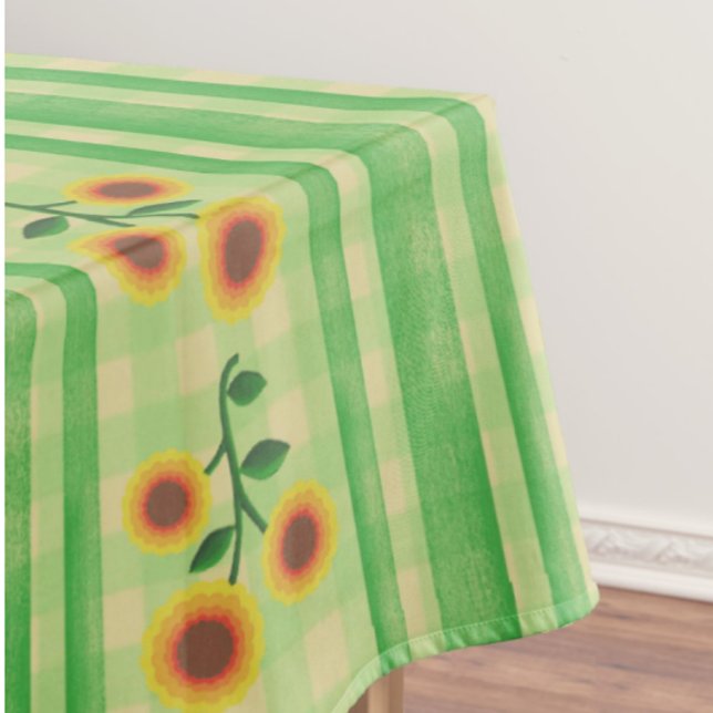 Mantel Cocina Campestre Vintage Verde Amarillo  (Welcome Spring and Summer!)