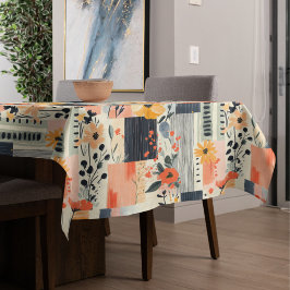Mantel Cocina de Patchwork Boho Floral