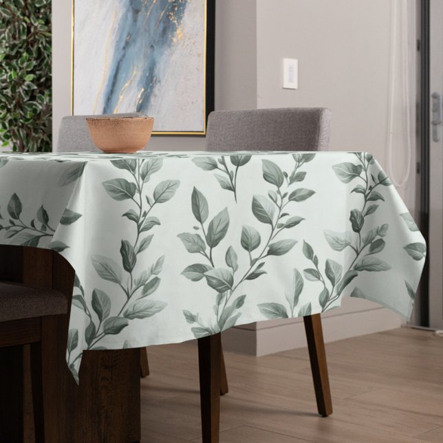 Mantel Cocina del patrón de la hoja verde botánica (Subido por el creador)