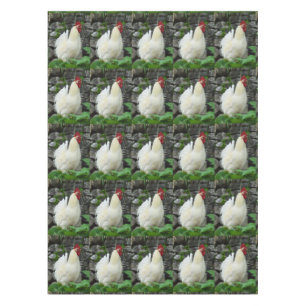 Mantel Cockerels blancos