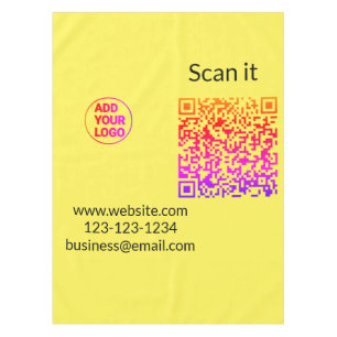 Mantel Código QR minimalista simple agregar logo escanear