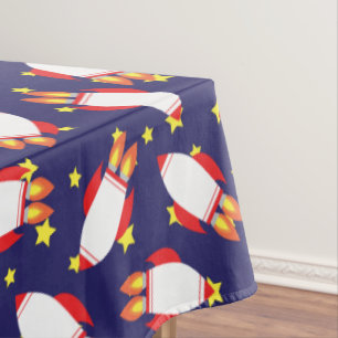 Mantel Cohete espacial Stars Cute primer Ropa de Mesa de 