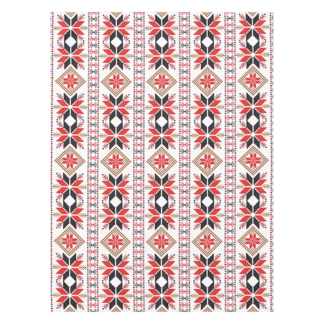 Mantel Colección de cabinas: Modelo de bordado Knit Croch (Anverso)