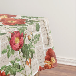 Mantel Colección de Ilustraciones de patrimonio de Rosas 