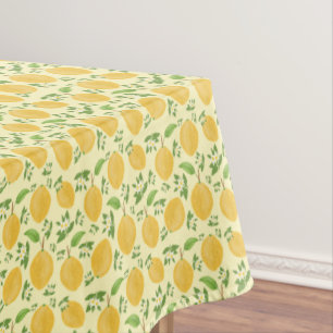 Mantel Colección Lemon Bloom Patrón Amarillo