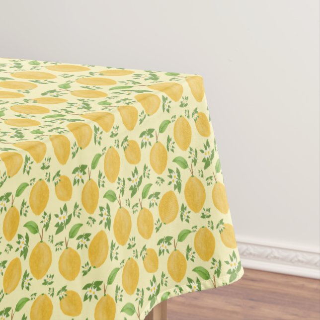 Mantel Colección Lemon Bloom Patrón Amarillo (In Situ)
