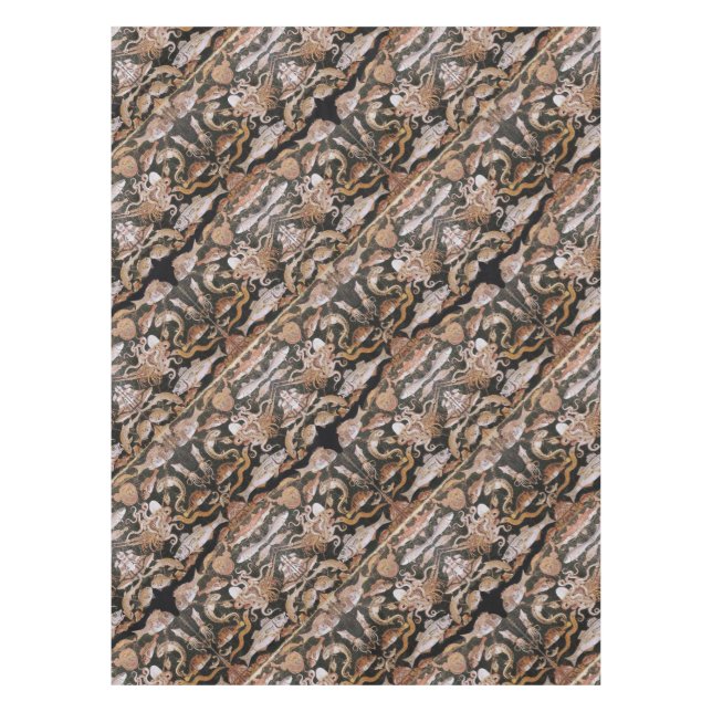 MANTEL COLECCIÓN POMPEII / OCÉANO - ESCENA DE VIDA EN EL  (Anverso)