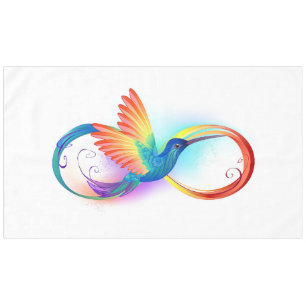 Mantel Colibrí arcoiris con símbolo Infinity