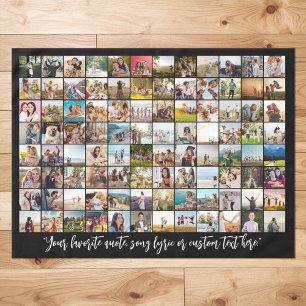 Mantel Collage de fotos 96 personalizado y moderno simple