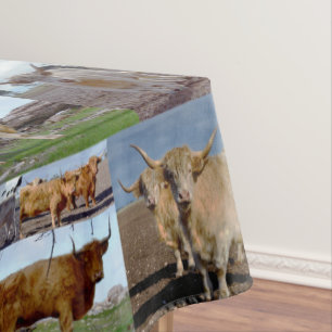 Mantel Collage de fotos de las vacas de Highland