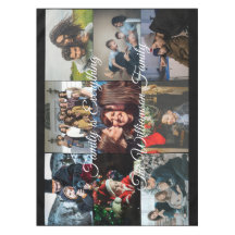 Collage de fotos personalizado Nombre de la famili