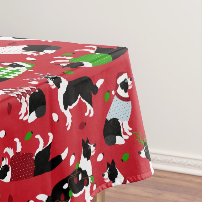 Mantel Collie de borde de navidades (In Situ)