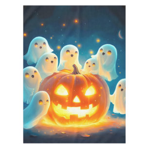 Mantel Color de agua del Fiesta del fantasma de calabaza