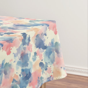 Mantel Color de agua salpicando azul rosado