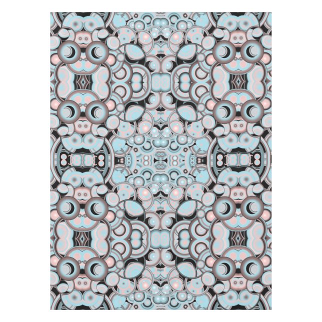 Mantel Color de gradiente negro azul rosado Mocha (Anverso)