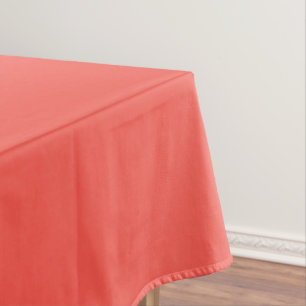 Mantel Color sólido coral vivo