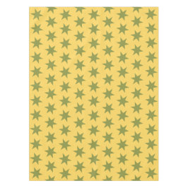 Mantel Colores de moda del patrón de estrella Dorado Verd