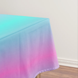 Mantel Colores de sirena gradiente rosa morado aqua oscur