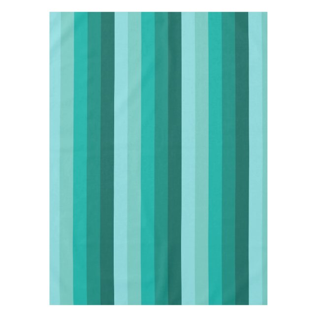 Mantel Colores verdes a rayas (Anverso)